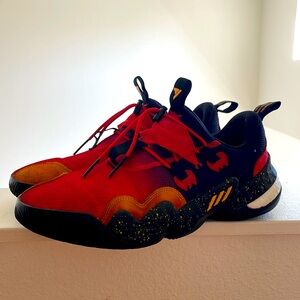 adidas Red and Black Athletic Shoes